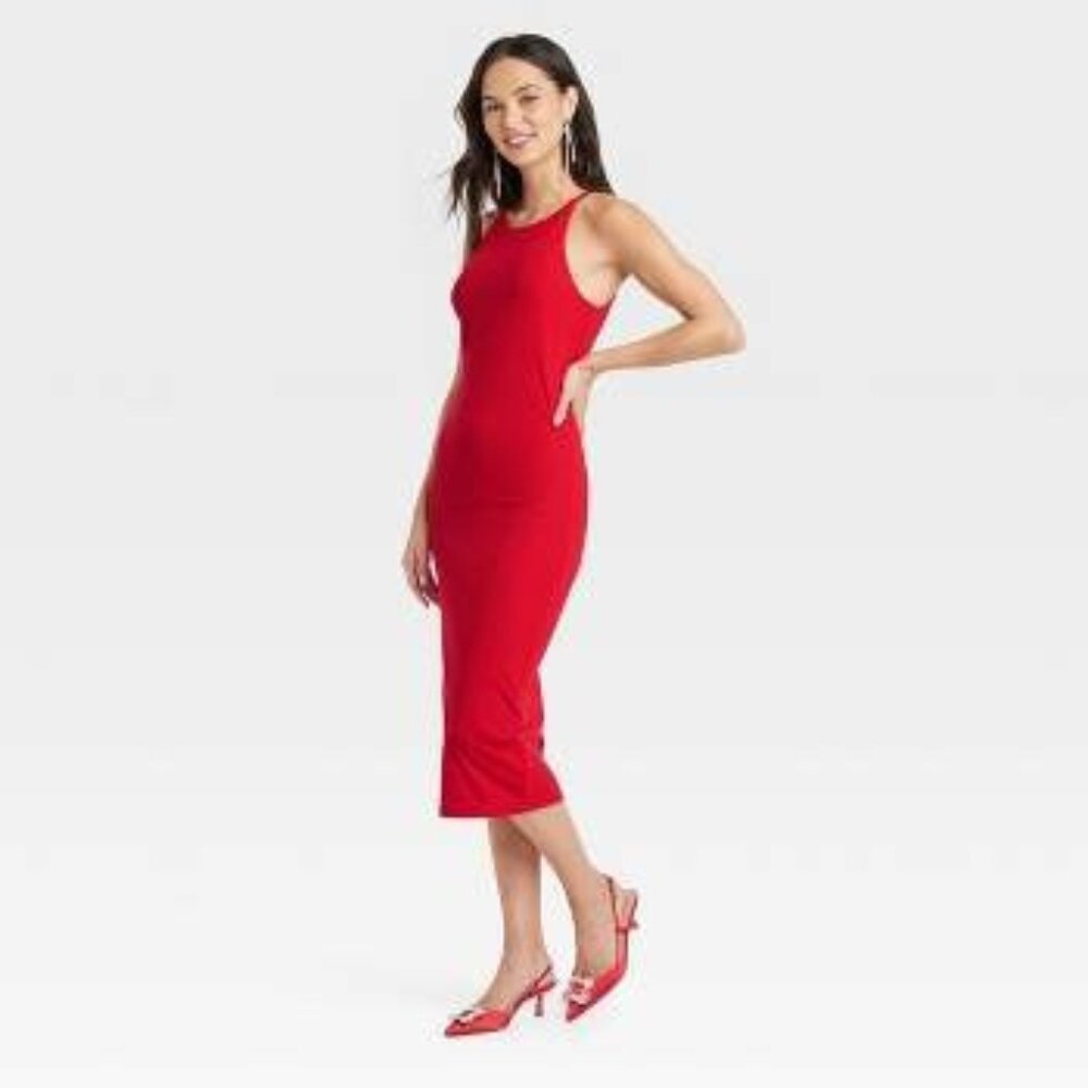 a new day Red Summer Sundress